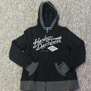 Women’s Genuine Harley Davidson, Size Medium zip up hoodie